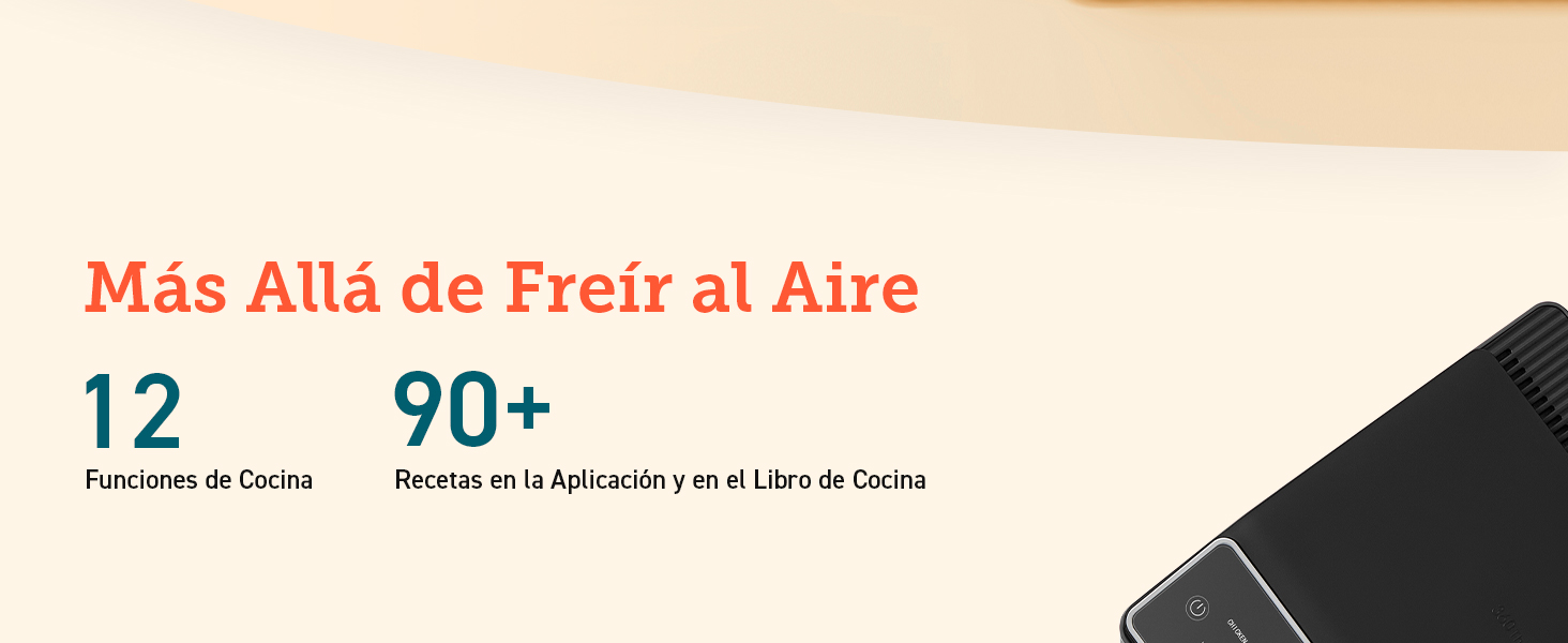 12 Funciones de Cocina, 90+ Recetas en la Aplicación y en el Libro de Cocina