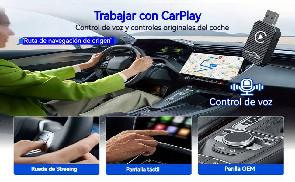 Adaptador Carplay Inalámbrico