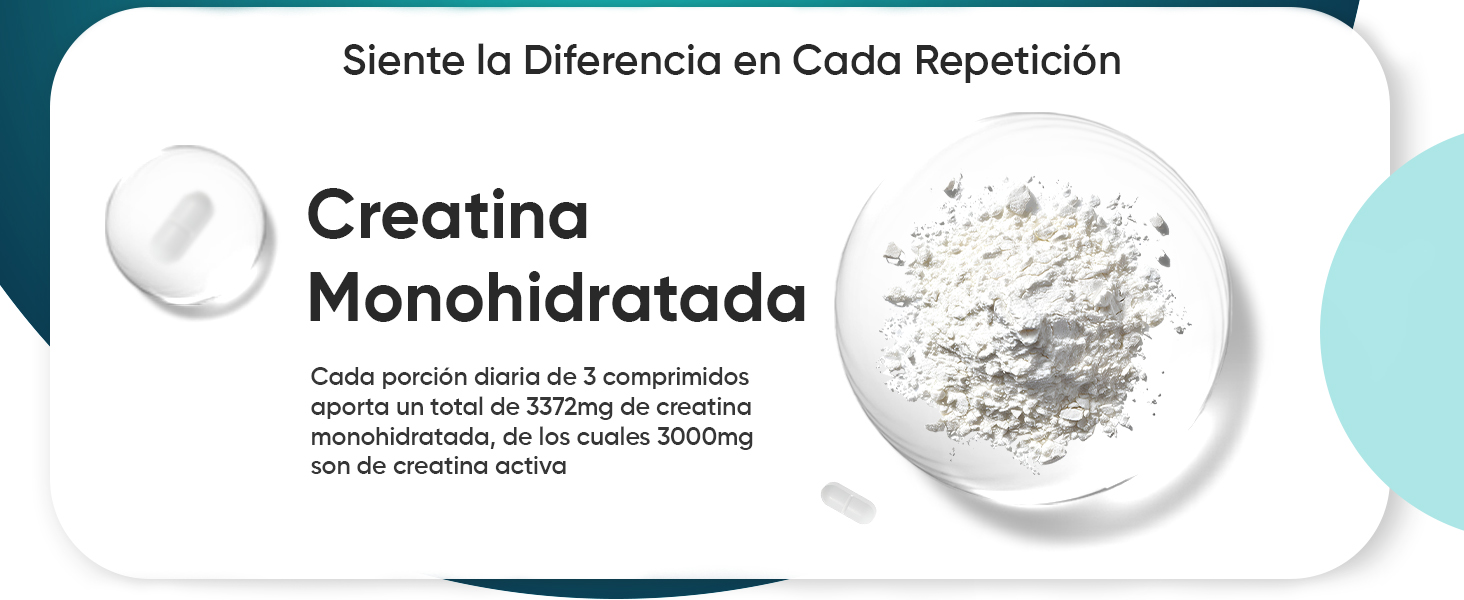Suplemento de creatina monohidratada