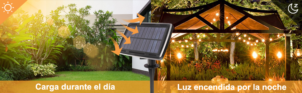 luces jardin solares exterior