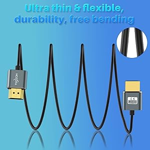 Cable HDMI delgado