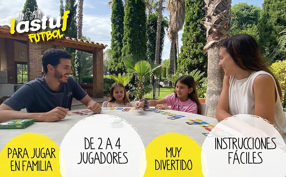 Juego Cartas Niños Mesa Familiar de Futbol