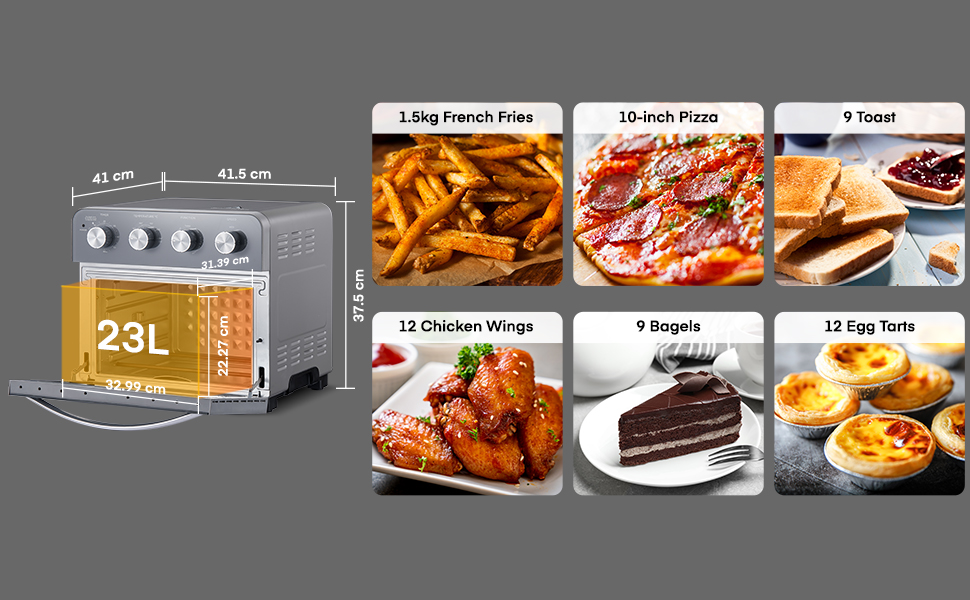 Horno Freidora de Aire Caliente