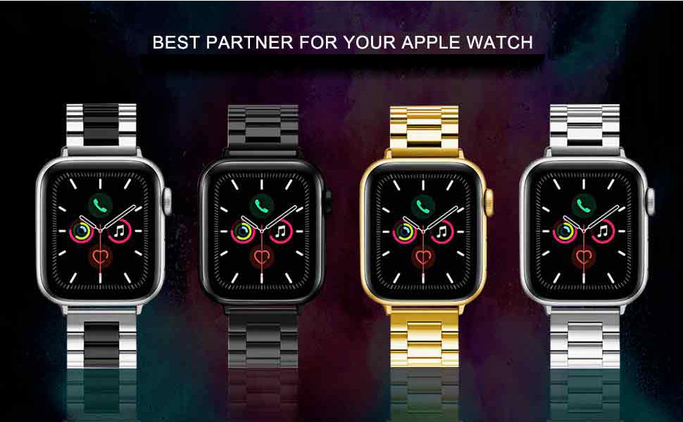 Metal de Acero Inoxidable Correas para Apple Watch