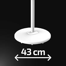 ventilador de pie con base estable de 43 cm de cecotec
