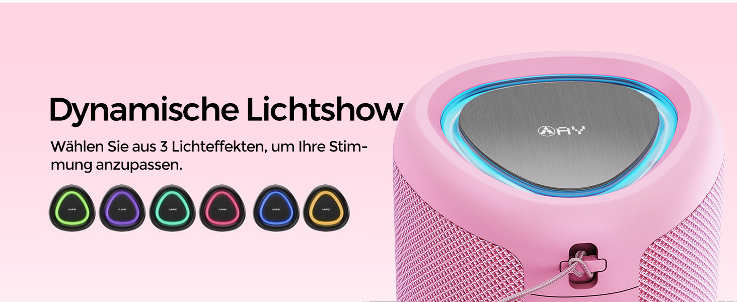 Altavoz Bluetooth con luz