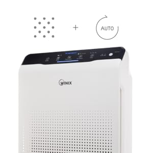 sensores inteligentes y purificador de aire en modo automático winix zero pro