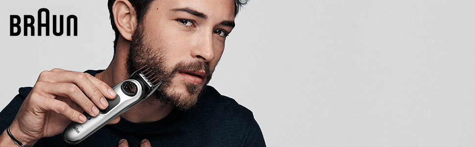 Recortadora de barba Braun.