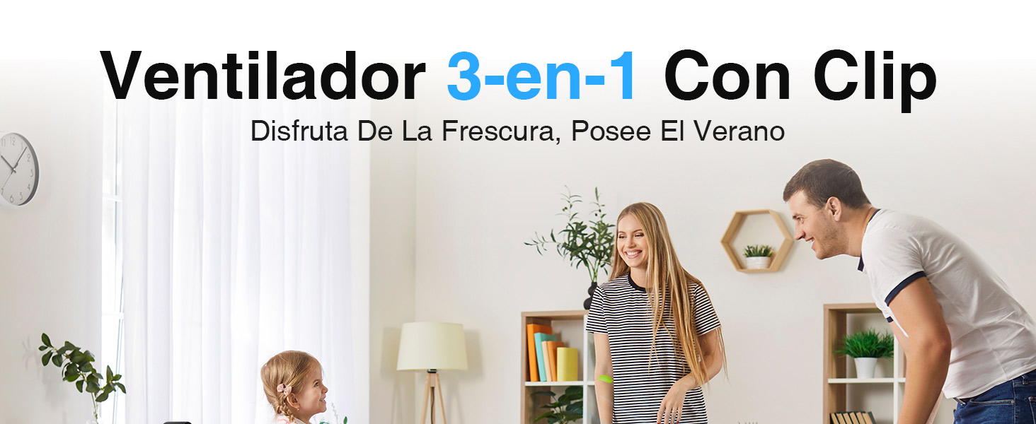 Ventilador Portátil de Clip