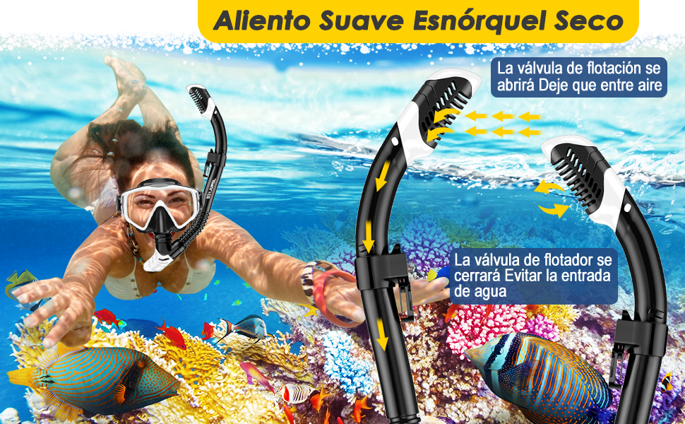 Gafas y Tubo de Snorkel Set para Adulto