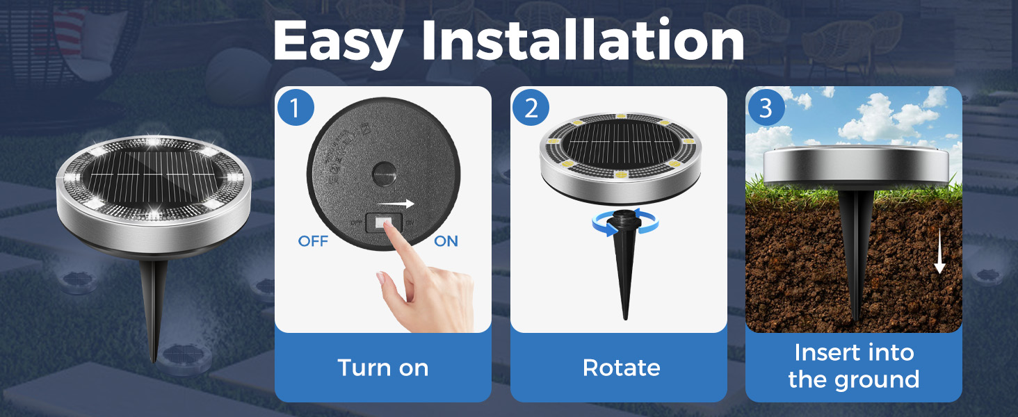 Luz Solar Exterior Jardin