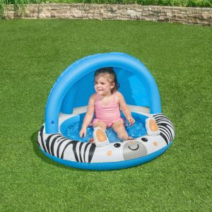 Piscina inflable, piscina para niños, piscina para niños, piscina infantil con sombra, piscina inflable para niños
