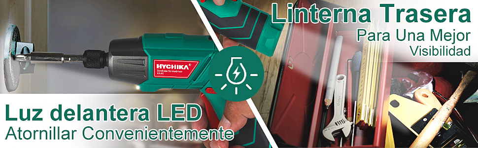 juego de destornillador eléctrico hychika 3.6v atornillador bateria 12v taladro atornillador 3.6v