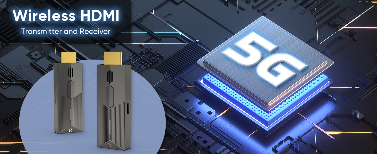Transmisor y receptor HDMI inalámbrico