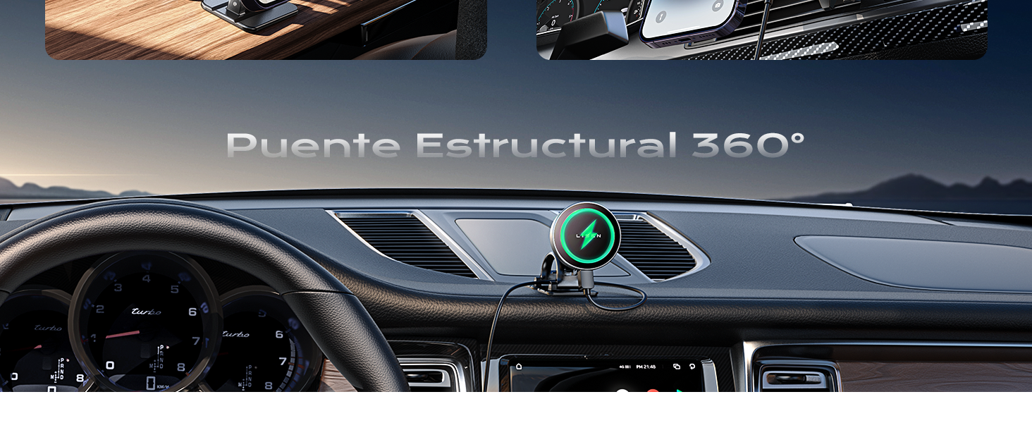 cargador inalambrico iphone coche