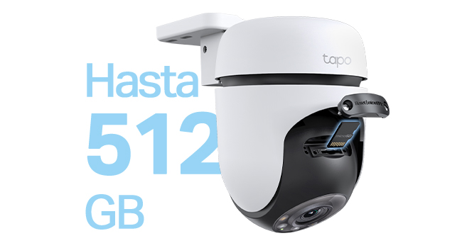 Tapo C510W Cámara Wi-Fi de Vigilancia Exterior con Movimiento Horizontal y Vertical 2K Full Color