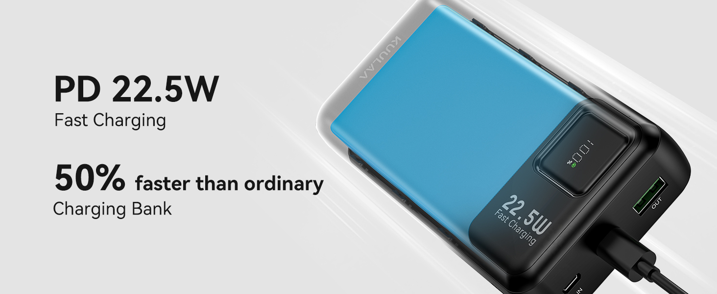 bateria externa carga rapida 20000mAh