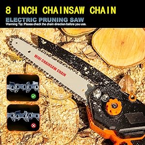 2PCS 8 Pulgadas Cadena de sierra para recargable mini motosierra chainsaw chain