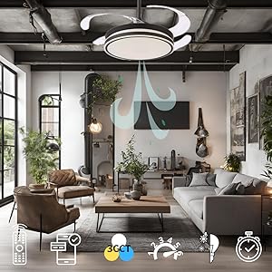 ventilador negro trace app mando trace blanco ventilador techo