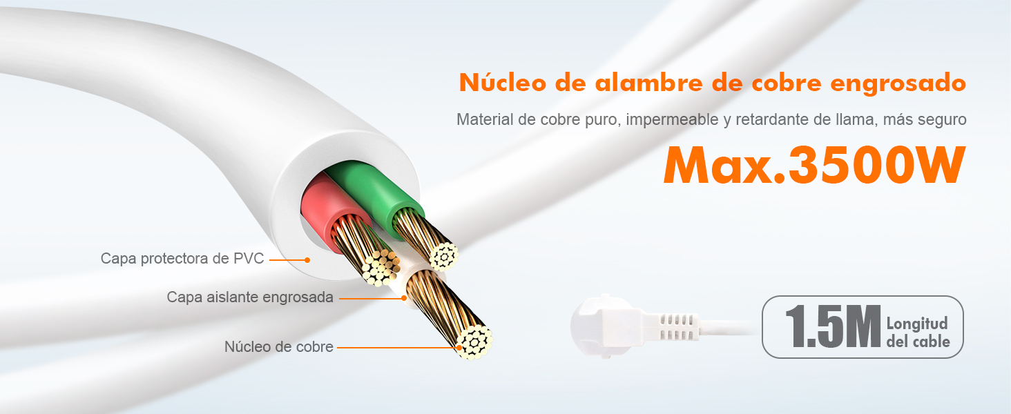 Regleta Enchufes con 4 Tomas y Interruptor