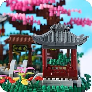 Yushinv Juego de construcción de árbol de Cerezo en Flor con Caja de Regalo